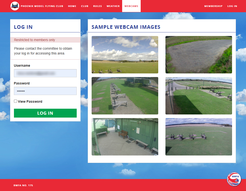 Phoenix Model Flying Club Webcams Page